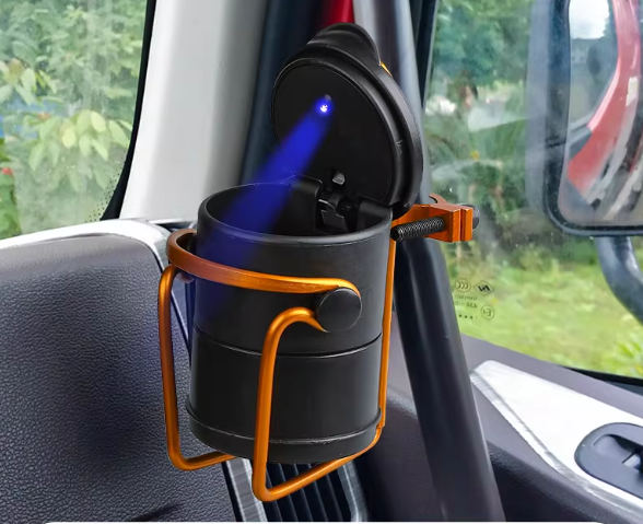 内部员工福利价、、大货车烟灰缸支架款夜光车载烟灰缸解放悬挂式多功能用品大全必备